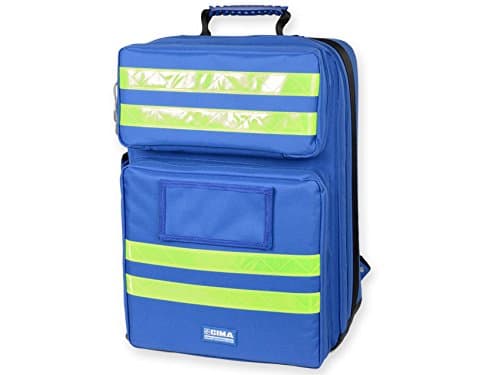 Emergency blue medical backpack