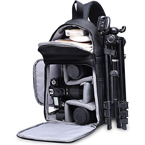 Large capacity camera backpack for long-distance shots