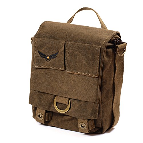 The men's camera handbag made of military khaki fabric designed by Firmcam