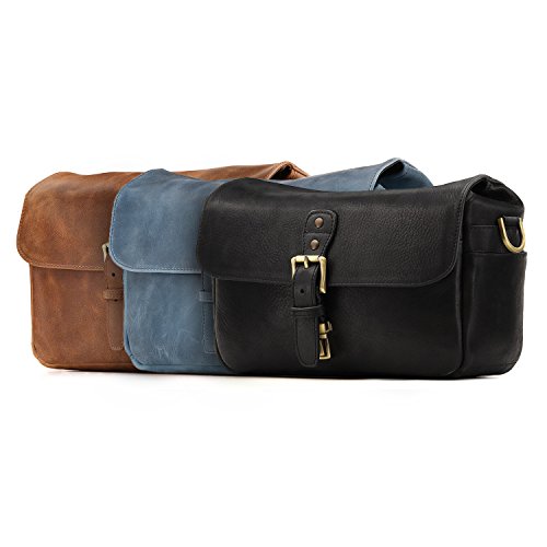 Vintage leather camera bags with shoulder strap