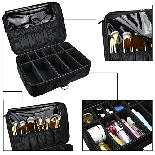 Smartlly designed interior for this make-up case for beauty professionals