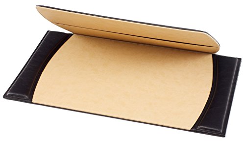 Maruse black Italian leather desk pad 