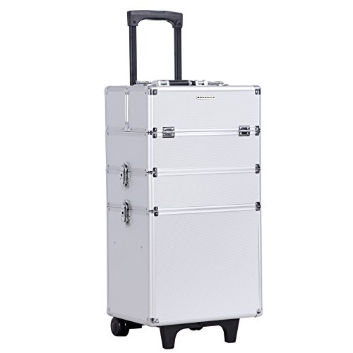 Professional modular make-up trolley case for beauty professionals (make-up artists, beauticians, hairdressers ...).