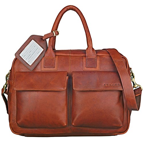 Stilord work bag for men, with 2 compartments, one which is padded and ideal for a laptop
