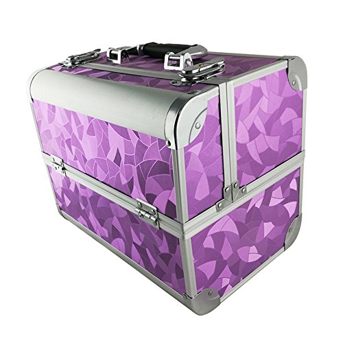 Beauty case purple graphic 32 x 21 x 26 cm