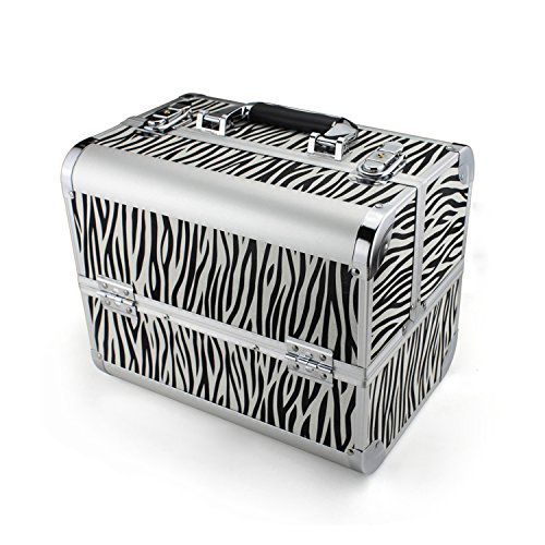 Beauty case with zebra print