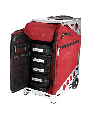 Zuca pro hi tech make-up trolley case red