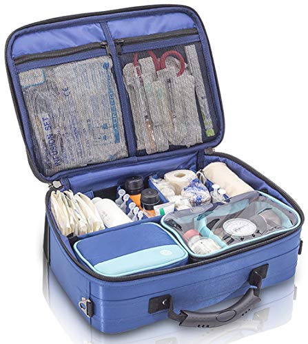Modular storage for this blue nursing bag