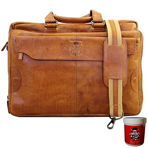 Baron de Maltzahn cognac shoulder bag