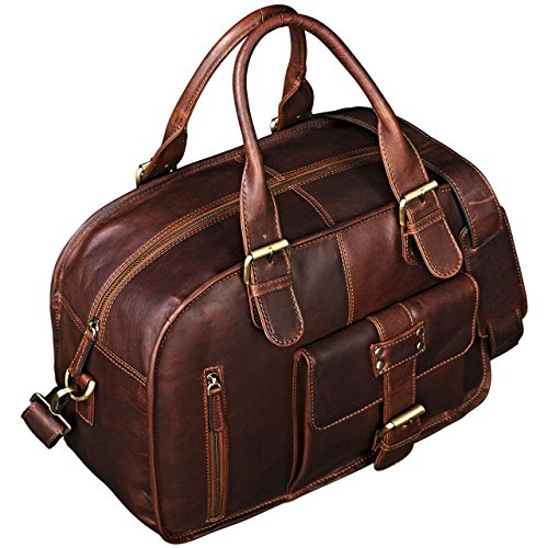 Large Stilord brown leather satchel for women teachers