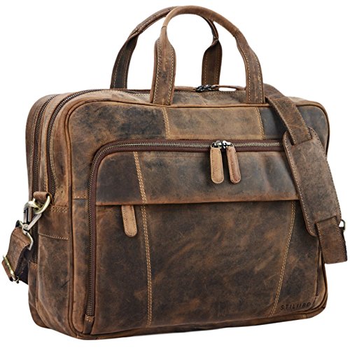 "Jaron" the Vintage leather shoulder bag for teachers, good value for money
