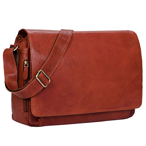 "Tom" the leather shoulder bag for teachers with good value for money