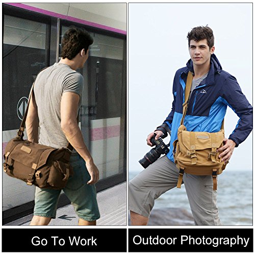 Camera bag with shoulder strap to practice photography as if you were going to work