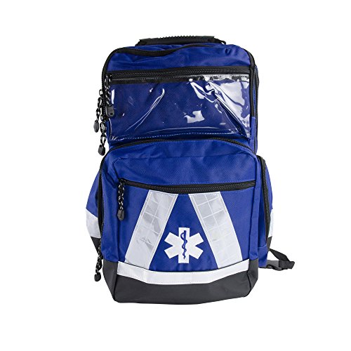 Blue medical backpack with a sporty look