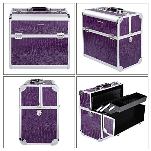 This Songmics beauty case is also available in purple.